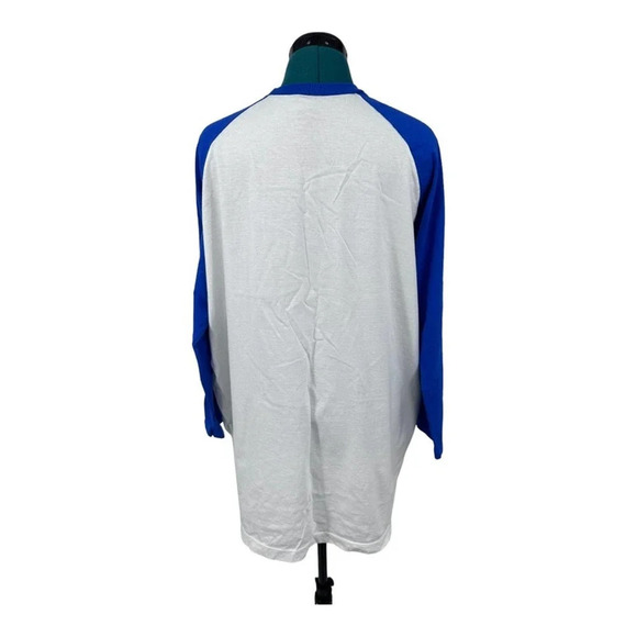 Desert Son White and Blue Vintage Baseball T-Shirt NWOT - Picture 5 of 6